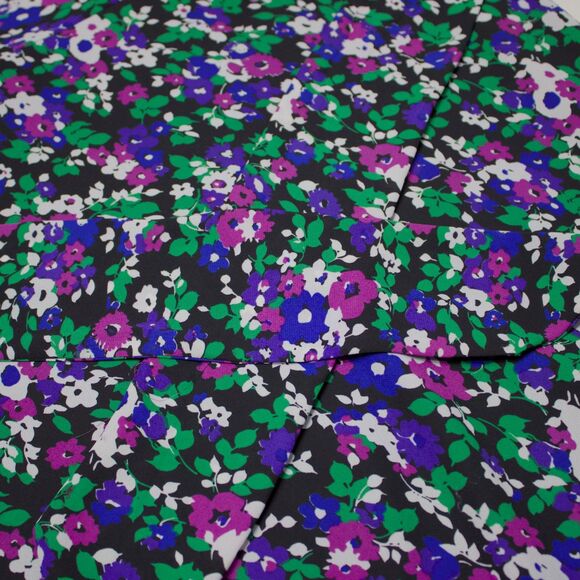 Lauren Ralph Lauren Georgette Cap Sleeve A-Line Floral Dress Women Size 10 (A6) - Picture 8 of 16